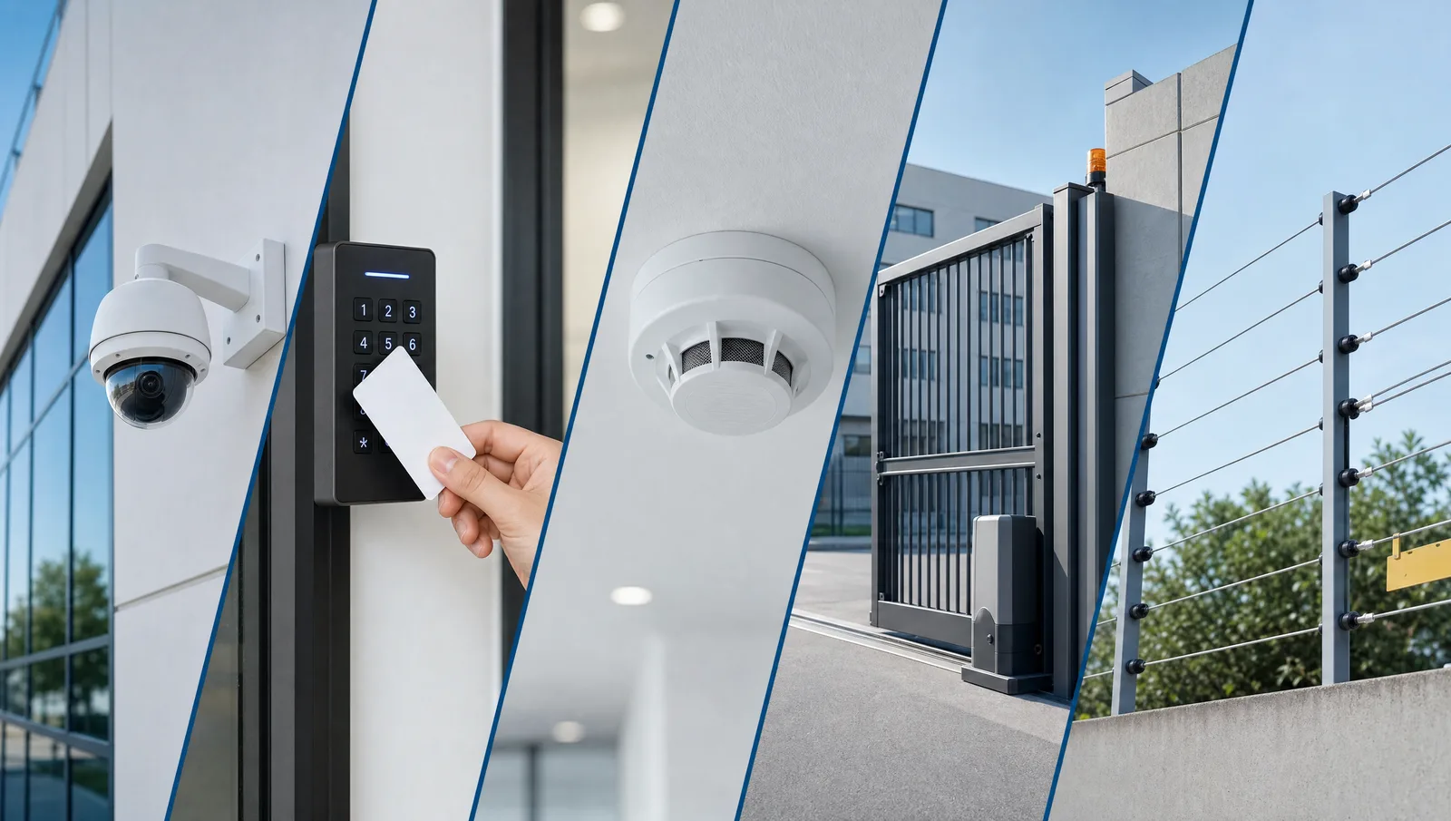 Sistemas de seguridad electrónica Tico en edificio corporativo