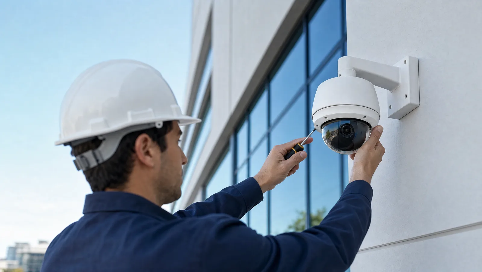 Equipo de ingeniería Tico en proyecto de seguridad electrónica